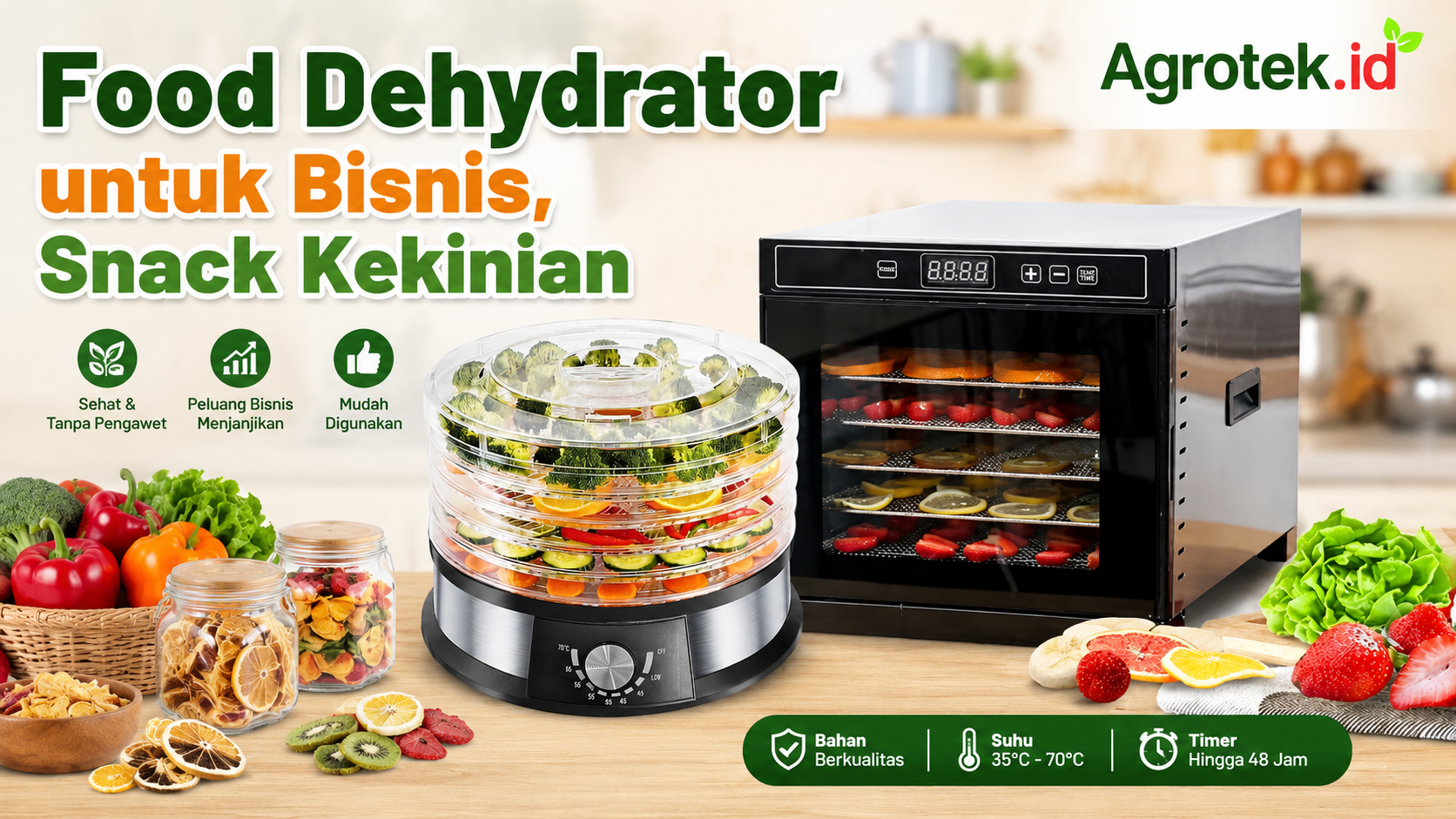 Food Dehydrator untuk Bisnis, Snack Kekinian