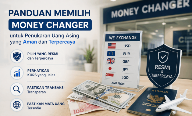 Panduan Memilih Money Changer untuk Penukaran Uang Asing yang Aman dan Terpercaya
