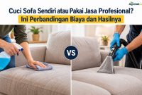 Cuci Sofa Sendiri atau Pakai Jasa Profesional Ini Perbandingan Biaya dan Hasilnya